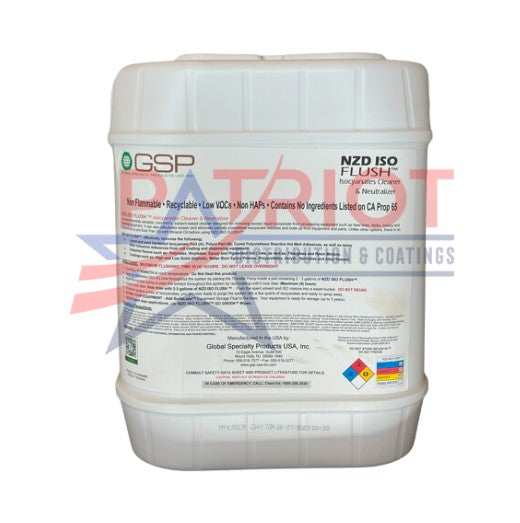 GSP NZD ISO Flush - Isocyanates Cleaner & Neutralizer (5 Gallons)