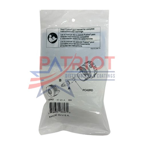Graco PC42RD Fusion ProConnect Round 01 Mix Chamber with 0.042 in (1.1 mm) Orifice Size