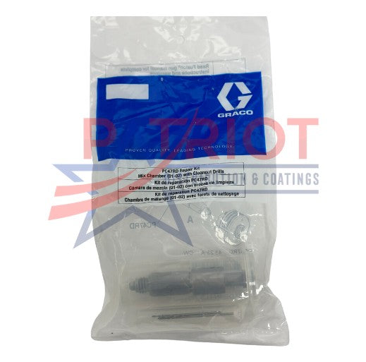 Graco PC47RD Fusion ProConnect Round 01-02 Mix Chamber with 0.047 in (1.2 mm) Orifice Size