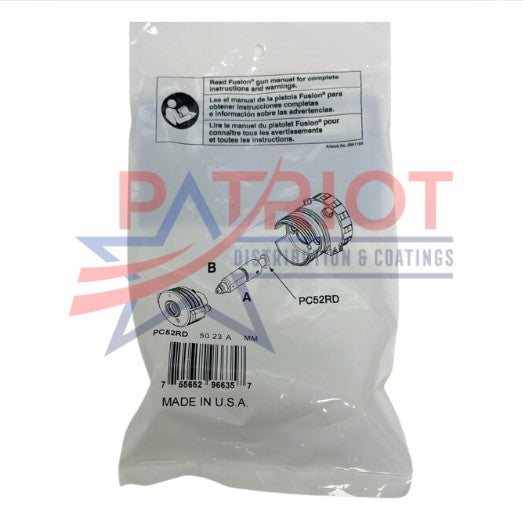 Graco PC52RD Fusion ProConnect Round 02 Mix Chamber with 0.052 in (1.3 mm) Orifice Size