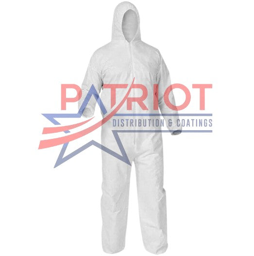 AFCAT Medium-Duty Breathable Coverall, Zipper Front w/ Attached Hood (3XL) Item Number: S-MD40L