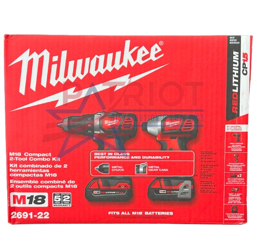 Milwaukee Compact 2 Tool Combo Kit 2691-22