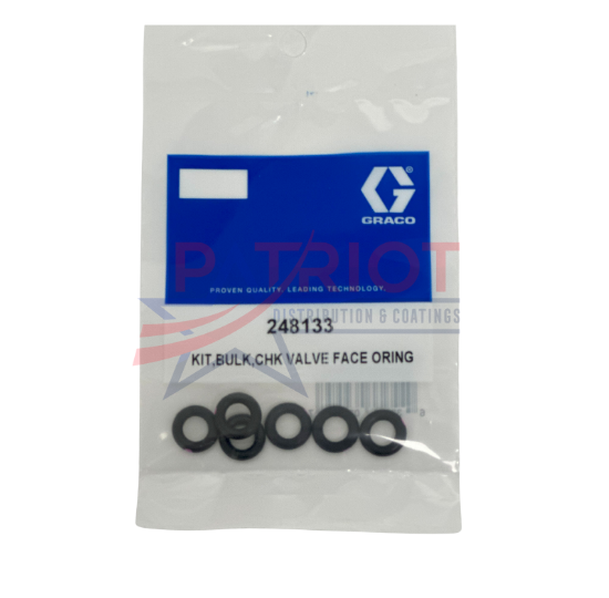 GRACO 248133 Fusion AP, PC O-Ring, check valve face; (package of 6)