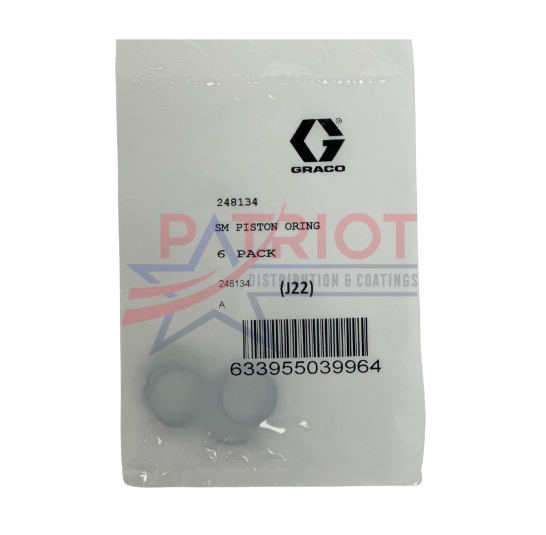 GRACO 248134  Piston Shaft O-Ring, Pack of 6