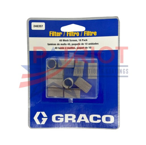 Graco 246357  10 pack of 40 Mesh Screen Filters